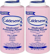 Caldesene Medicated Protecting Body Powder with Zinc Oxide and Cornstarch, Talc Free, 5 Oz (Pack of 2)