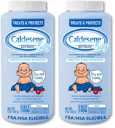 Caldesene Dry & Comfy Baby Powder with Zinc Oxide & Cornstarch, Free from Talc & Preservatives, 5 Oz. (Pack of 2)