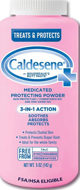Caldesene Medicated Protecting Body Powder with Zinc & Cornstarch, 5 Oz
