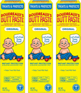 Boudreaux's Butt Paste Original Diaper Rash Cream, Diaper Cream for Baby, Fast Relief from Mild Discomfort, Pediatrician-Recommended Brand, 4oz Tube, 3 Pack