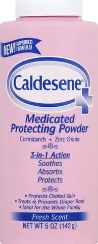 Caldesene Medicated Protecting Body Powder with Zinc & Cornstarch, 5 Oz