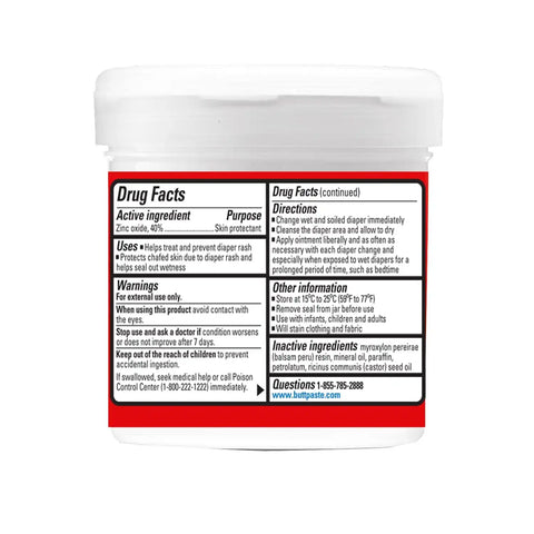 Boudreaux’s Butt Paste Maximum Strength Diaper Rash Cream, 14 Oz Jar