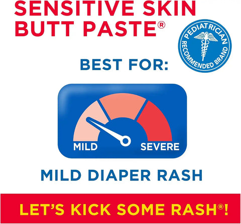 Boudreaux's Butt Paste 4oz Butt Barrier Ointment and 4oz Sensitive Skin Diaper Rash Ointment