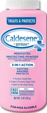 Caldesene Medicated Protecting Body Powder with Zinc & Cornstarch, 5 Oz