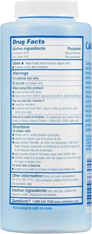 Caldesene Dry & Comfy Baby Powder with Zinc Oxide & Cornstarch, 5 Oz, 6 Pk