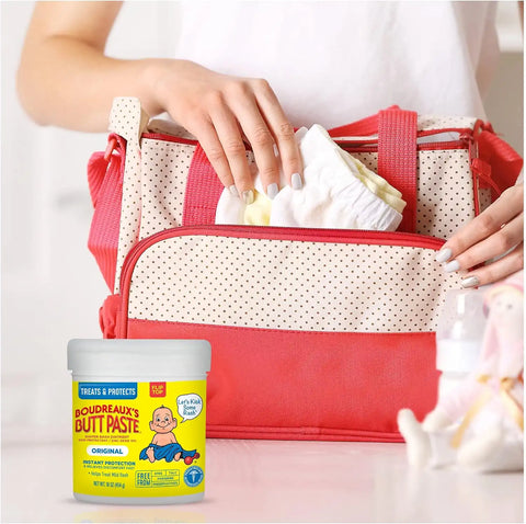Boudreaux's Butt Paste 4oz Butt Barrier Ointment and 14oz jar Original Diaper Rash Ointment