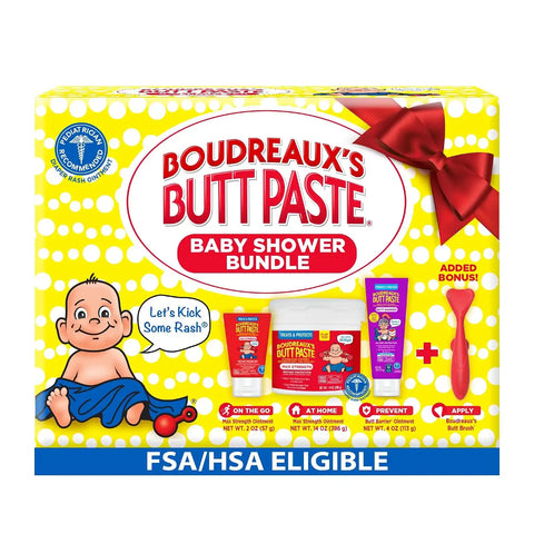 Boudreaux’s Butt Paste Baby Shower Bundle with 3 Newborn Essentials